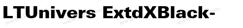 LTUnivers ExtdXBlack字体转换